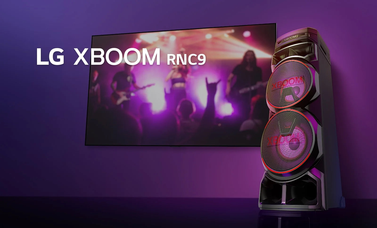 LG XBOOM RNC9 Party Speaker – lifestyle