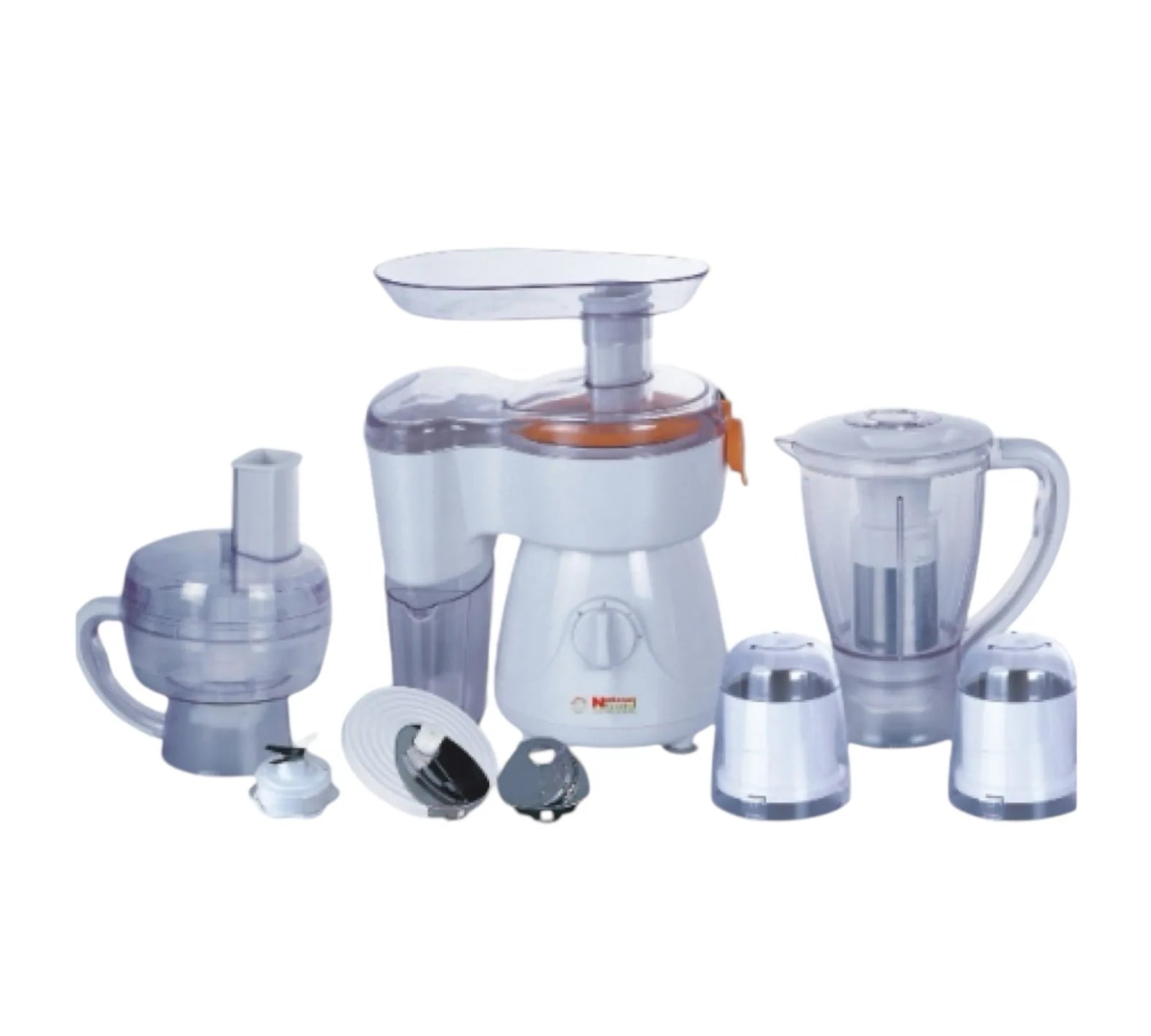 National Gold 2135-White Food Processor — front view | National Gold 2135-White Food Processor 9-in-1 White | ShandaarBuy