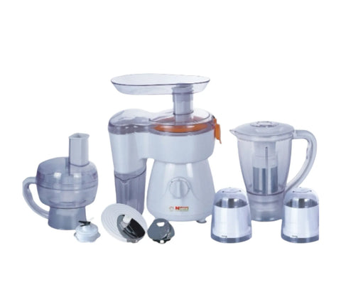 National Gold 2135-White Food Processor — front view | National Gold 2135-White Food Processor 9-in-1 White | ShandaarBuy