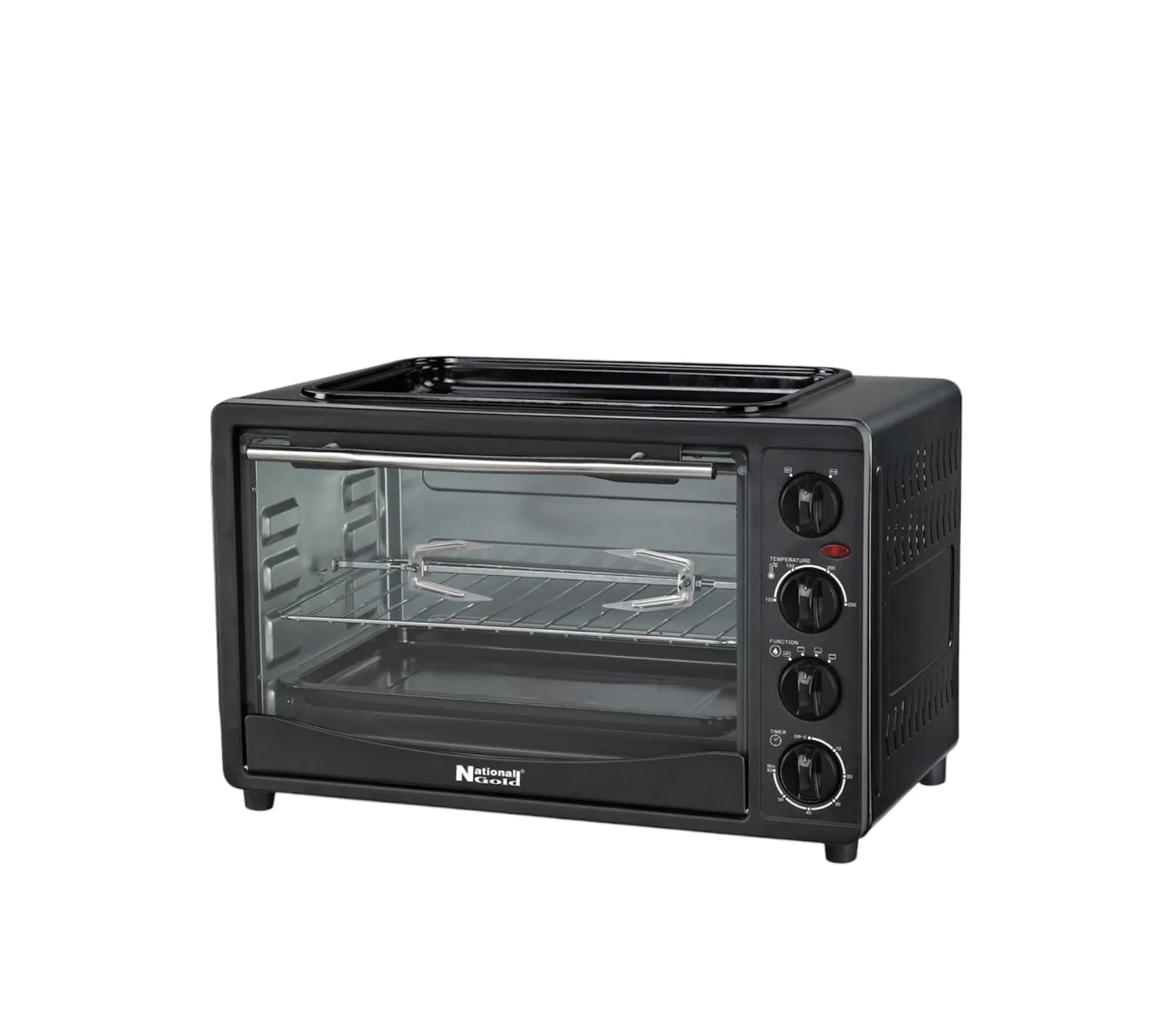 National Gold 30L Oven Toaster — front view | National Gold 30L Oven Toaster with Rotisserie | ShandaarBuy