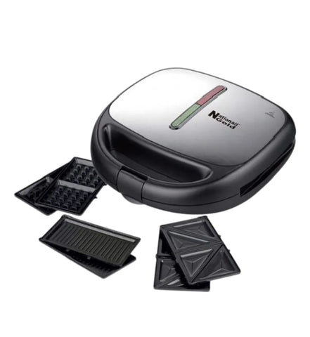 National Gold 680 Sandwich Maker — front view | National Gold 680 3-in-1 Sandwich Waffle & Grill Maker | ShandaarBuy