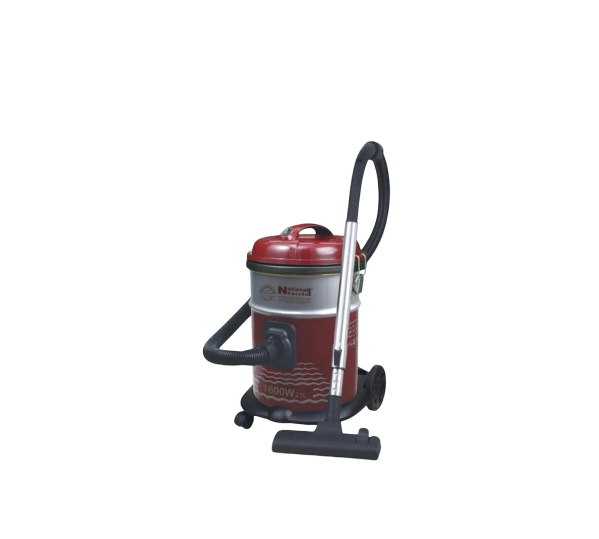 National Gold 8510 Vacuum Cleaner — front view | National Gold 8510 Drum Vacuum Cleaner Red | ShandaarBuy