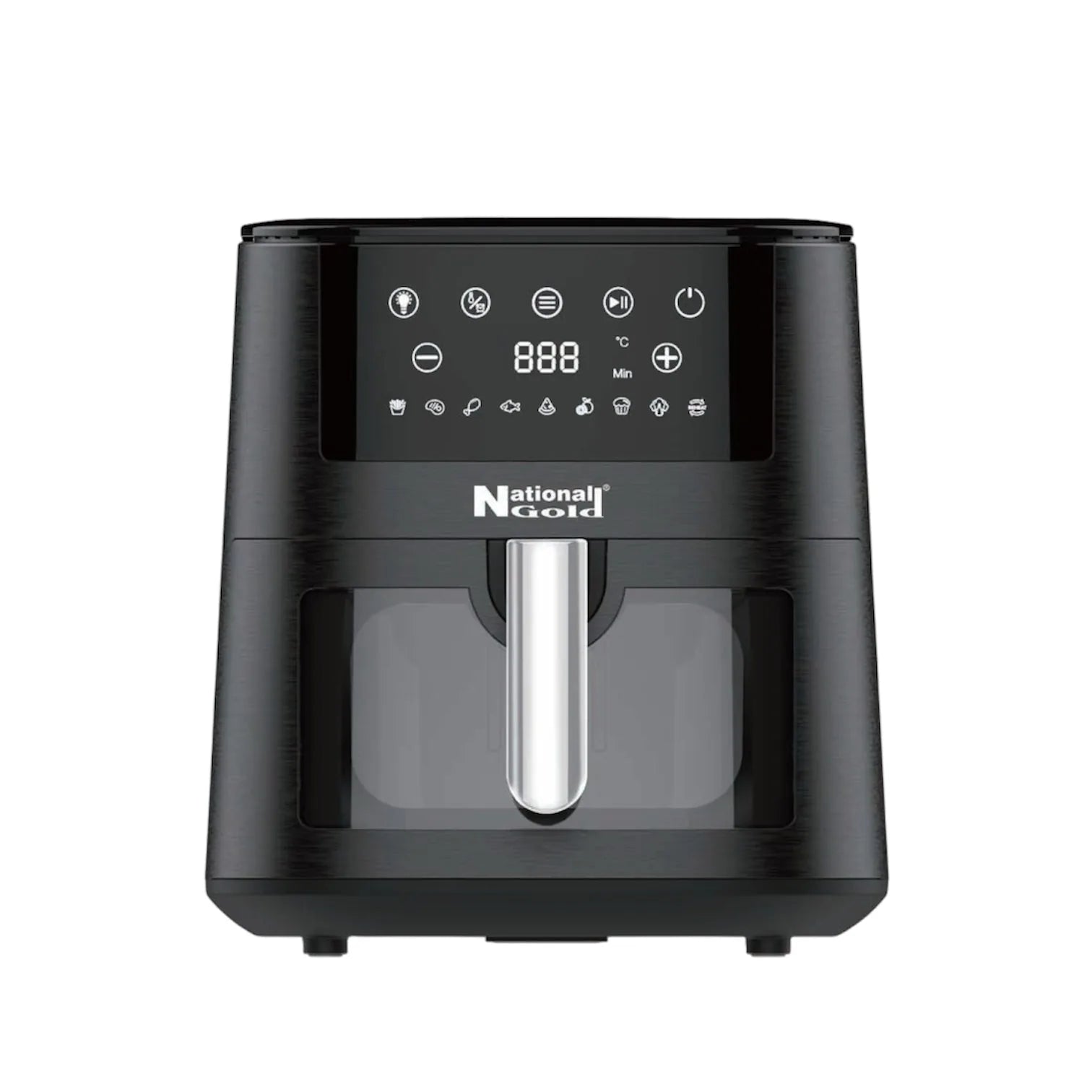 National Gold AF25 Air Fryer — front view | National Gold AF25 Digital Air Fryer 7.2L | ShandaarBuy