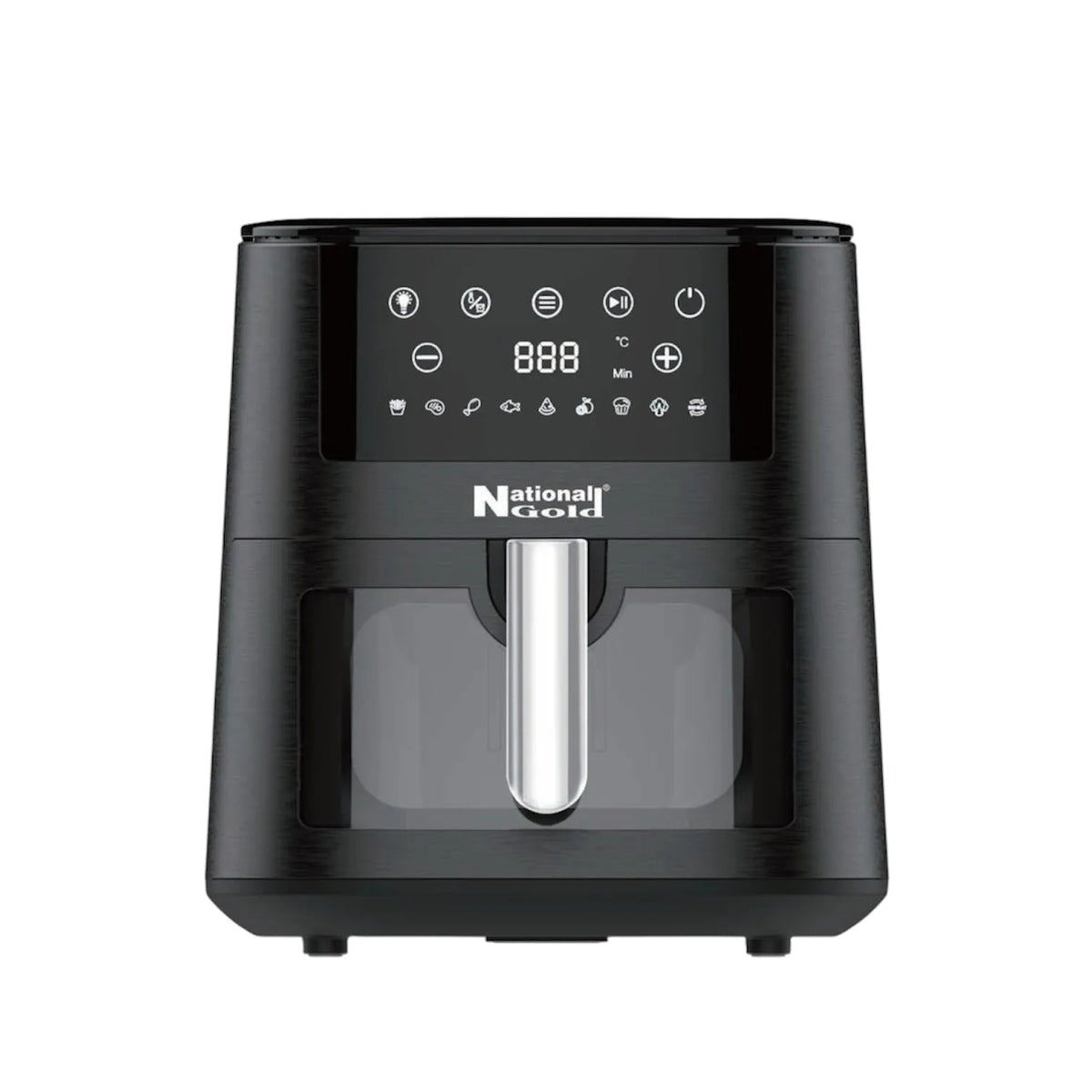 National Gold AF25 Air Fryer — front view | National Gold AF25 Digital Air Fryer 7.2L | ShandaarBuy