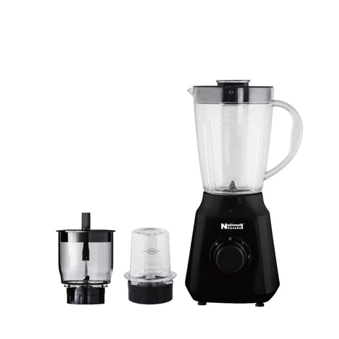 National Gold BL03 Blender — front view | National Gold BL03 3-in-1 Blender Black | ShandaarBuy