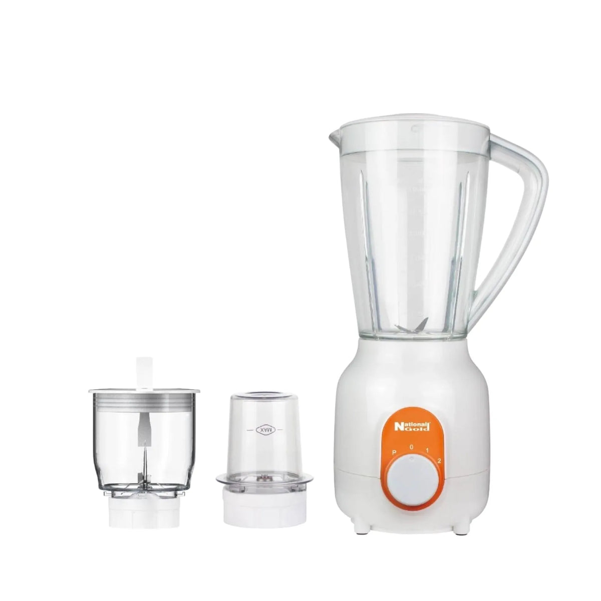 National Gold BL25 Blender — front view | National Gold BL25 3-in-1 Blender White | ShandaarBuy