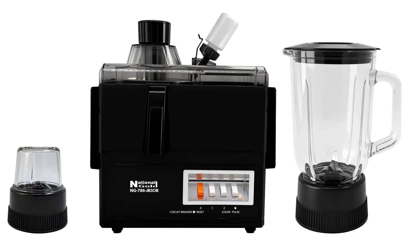 National Gold JB3OB Juicer Blender — front view | National Gold JB3OB Juicer Blender | ShandaarBuy