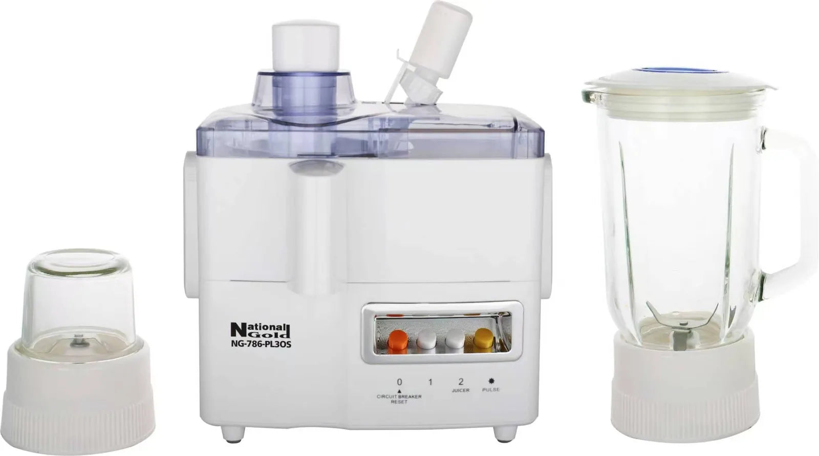 National Gold PL3OS Juicer Blender — front view | National Gold PL3OS Juicer Blender | ShandaarBuy