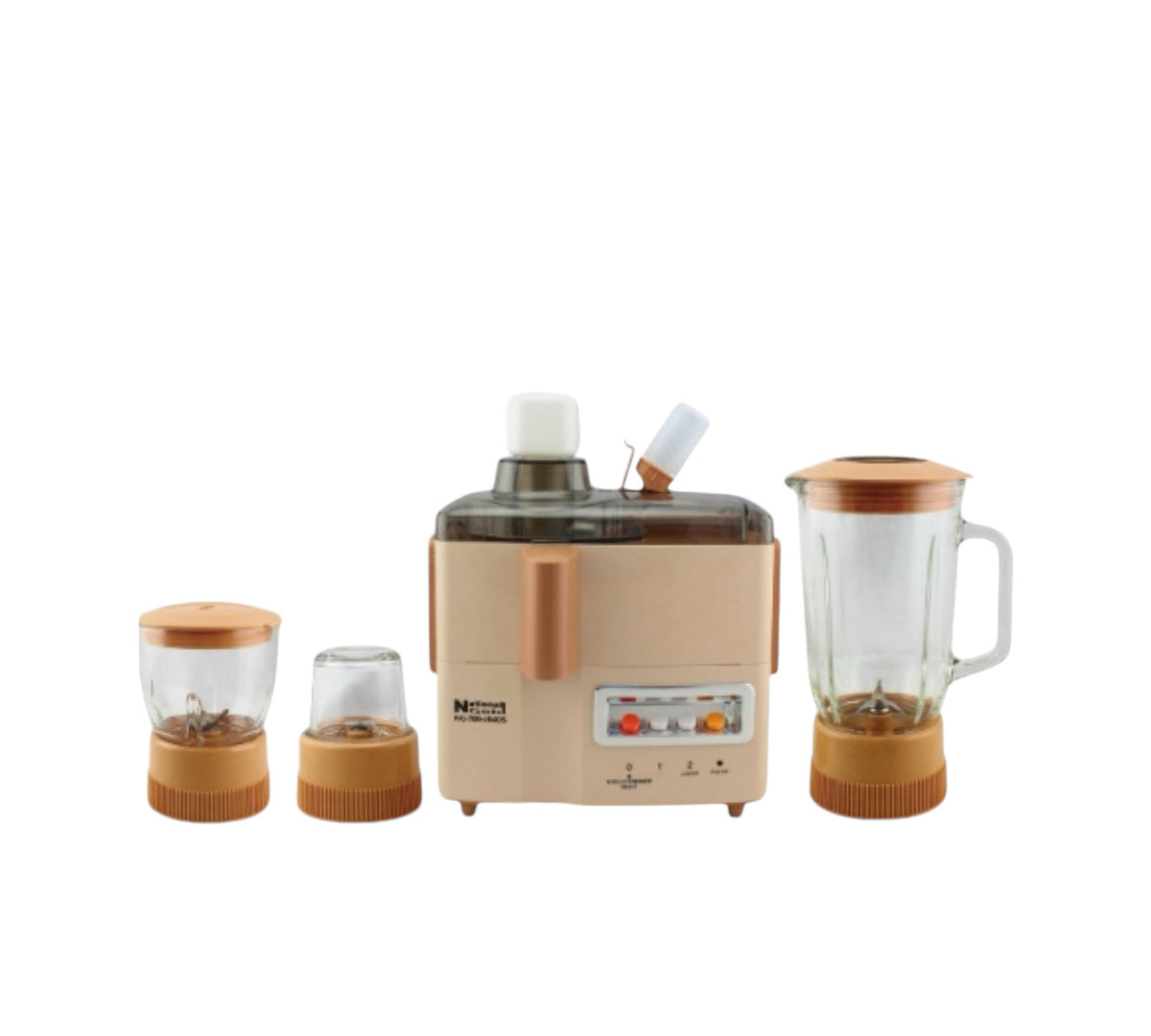  National Gold PL4OS Juicer Blender Complete Set Front View