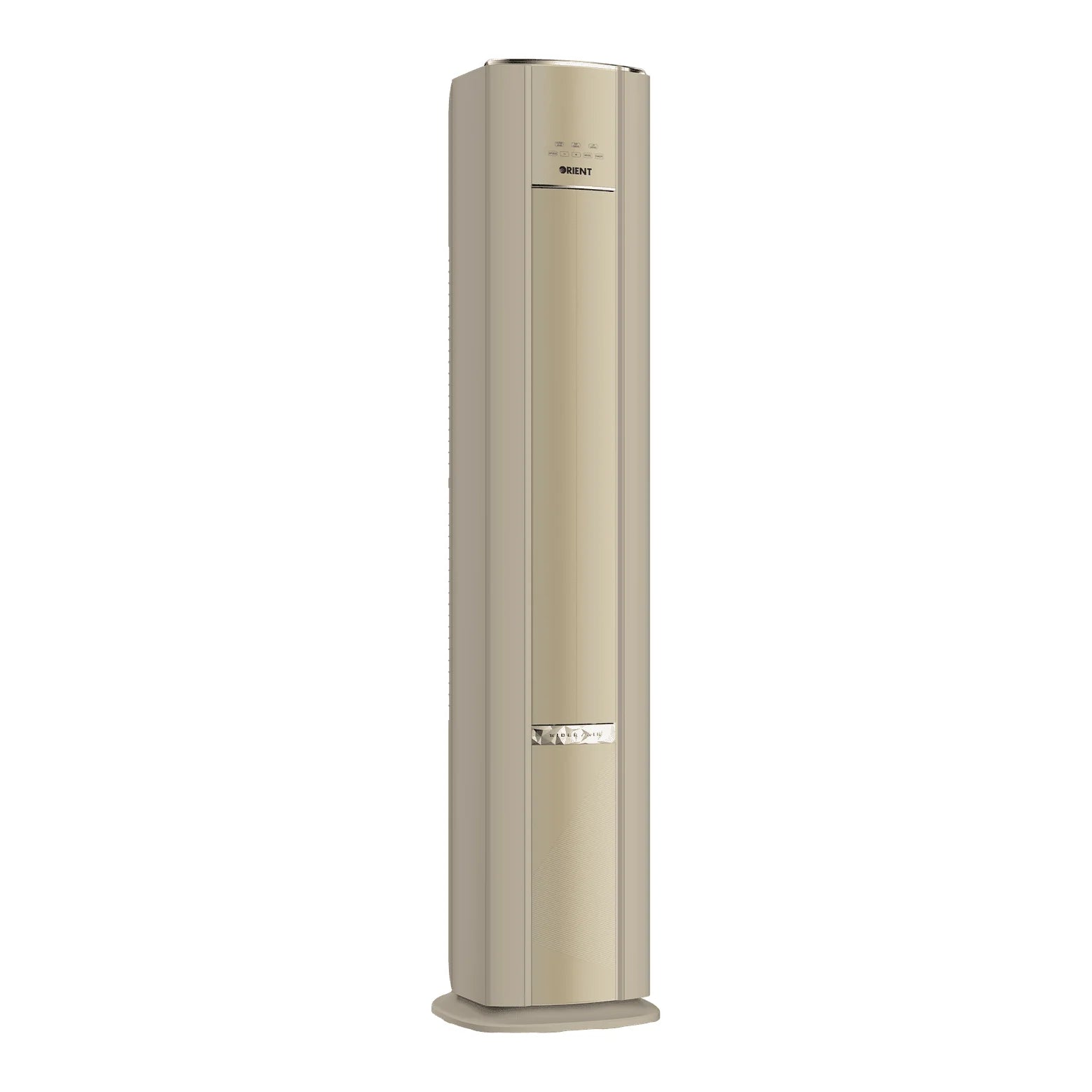 Orient Vibe 24G Round Gold T3 2 Ton DC Inverter Heat & Cool Floor Standing AC – front view