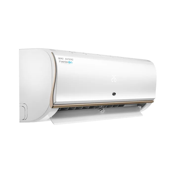 PEL Aero Extend PINV-12K 1 Ton Inverter Split AC Heat & Cool White angle view