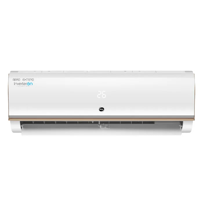 PEL Aero Extend PINV-12K 1 Ton Inverter Split AC Heat & Cool White front view