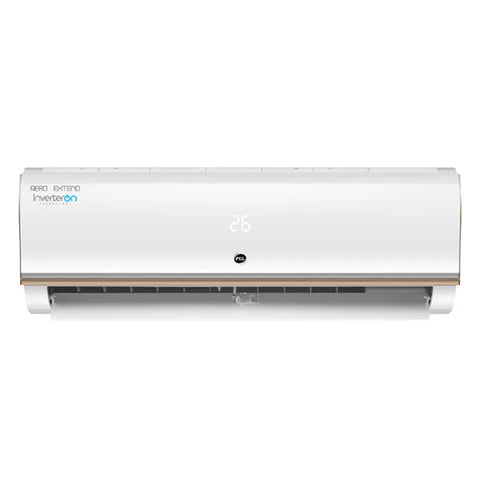 PEL Aero Extend PINV-12K 1 Ton Inverter Split AC Heat & Cool White front view