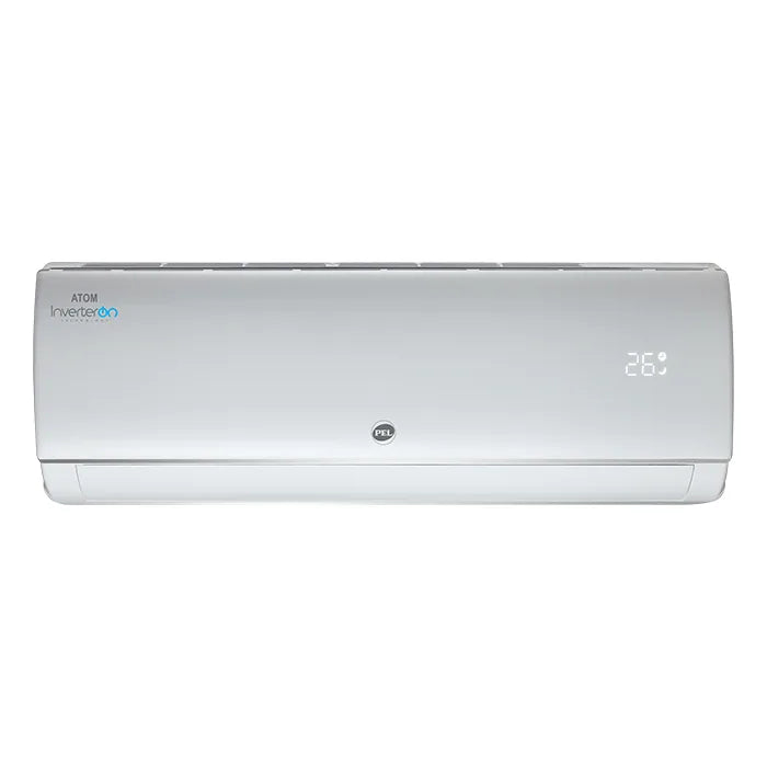 PEL Atom PINV-18K 1.5 Ton Inverter Split AC Heat & Cool White front view