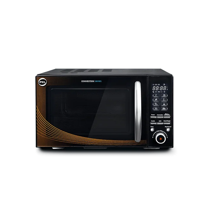 PEL Convection 25L Microwave Oven Black front view