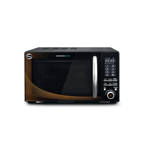 PEL Convection 25L Microwave Oven Black front view