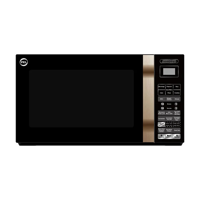 PEL Convection 30L Microwave Oven Black front view