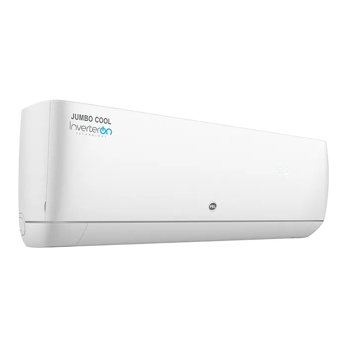 PEL Jumbo Cool T3 PINV-12K 1 Ton Inverter Split AC Heat & Cool White angle view
