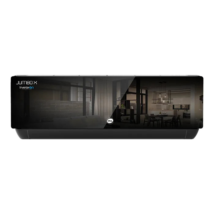 PEL Jumbo X T3 PINV-12K 1 Ton Inverter Split AC Heat & Cool Black front view
