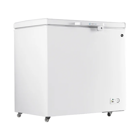 PEL PDIN 70-100 Arctic InverterOn 275L Single Door Inverter Deep Freezer – White interior view