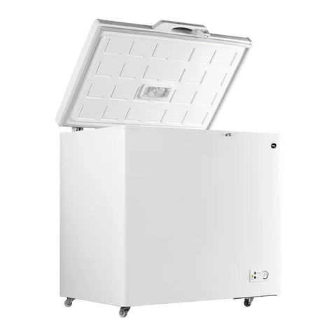 PEL PDIN 70-100 Arctic InverterOn 275L Single Door Inverter Deep Freezer – White open view