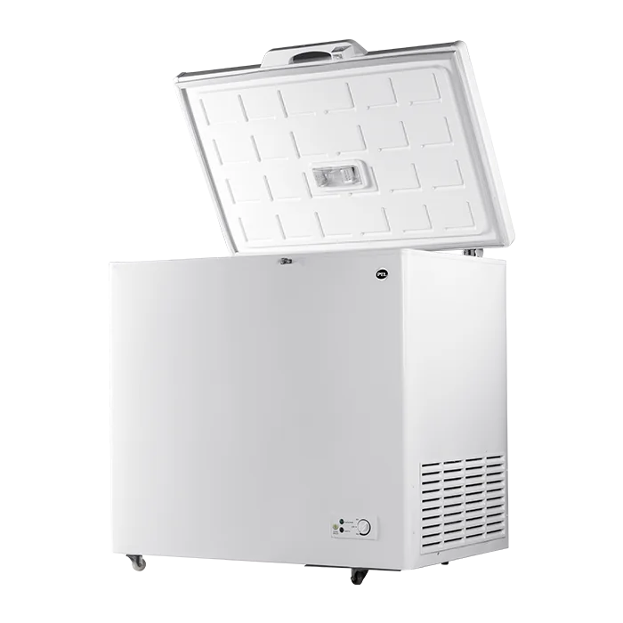 PEL PDIN 70-100 Arctic InverterOn 275L Single Door Inverter Deep Freezer – White side view
