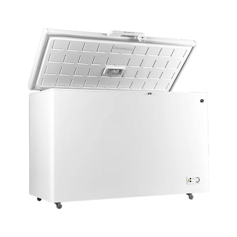 PEL PDIN 70-130 Arctic InverterOn 370L Single Door Inverter Deep Freezer – White angle view