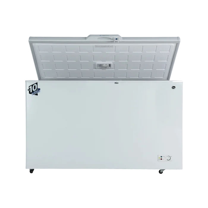 PEL PDIN 70-180 Arctic InverterOn 495L Single Door Inverter Deep Freezer – White open view