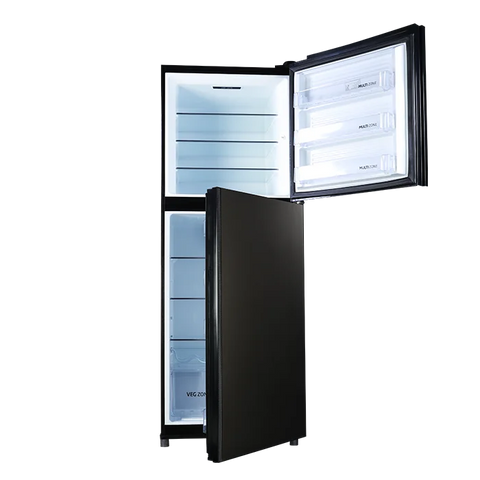 PEL PRDTUINVO-21970 Digitron Ultra Inverter Curved Glass Door Refrigerator 382L – Silver Strip Grey detail view