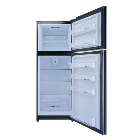 PEL PRDTUINVO-22270 Digitron Ultra Inverter Curved Glass Door Refrigerator 408L – Red Blaze angle view
