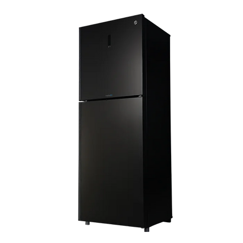 PEL PRDTUINVO-22270 Digitron Ultra Inverter Curved Glass Door Refrigerator 408L – Silver Strip Grey side view