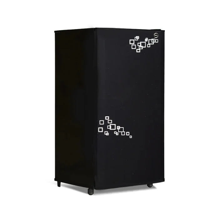 PEL PRGD-1400 Glass Door Refrigerator 140L – Pattern Mirror Red angle view