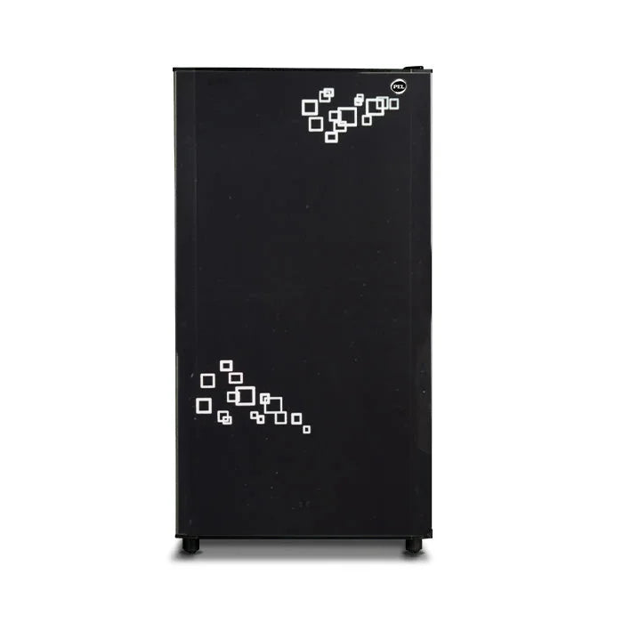 PEL PRGD-1400 Glass Door Refrigerator 140L – Pattern Mirror Red front view