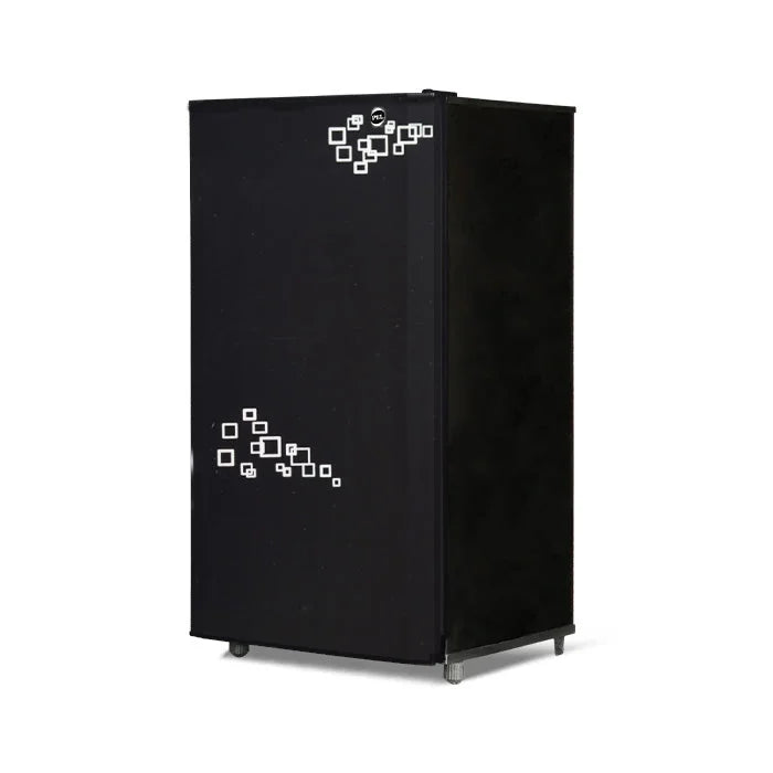 PEL PRGD-1400 Glass Door Refrigerator 140L – Pattern Mirror Red open view