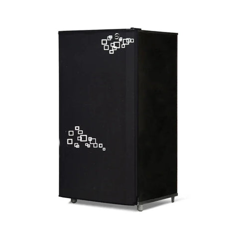 PEL PRGD-1400 Glass Door Refrigerator 140L – Pattern Mirror Red open view