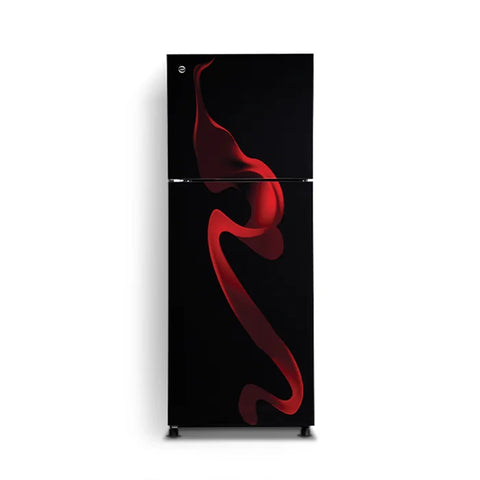PEL PRGD-2550 Glass Door Refrigerator 260L – Red Blaze angle view