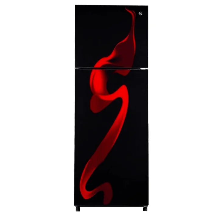 PEL PRGD-6470 Glass Door Refrigerator 334L – Red Blaze front view