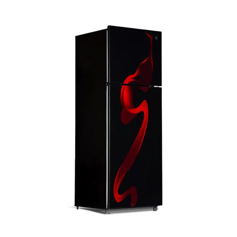 PEL PRGD-6470 Glass Door Refrigerator 334L – Red Blaze interior view