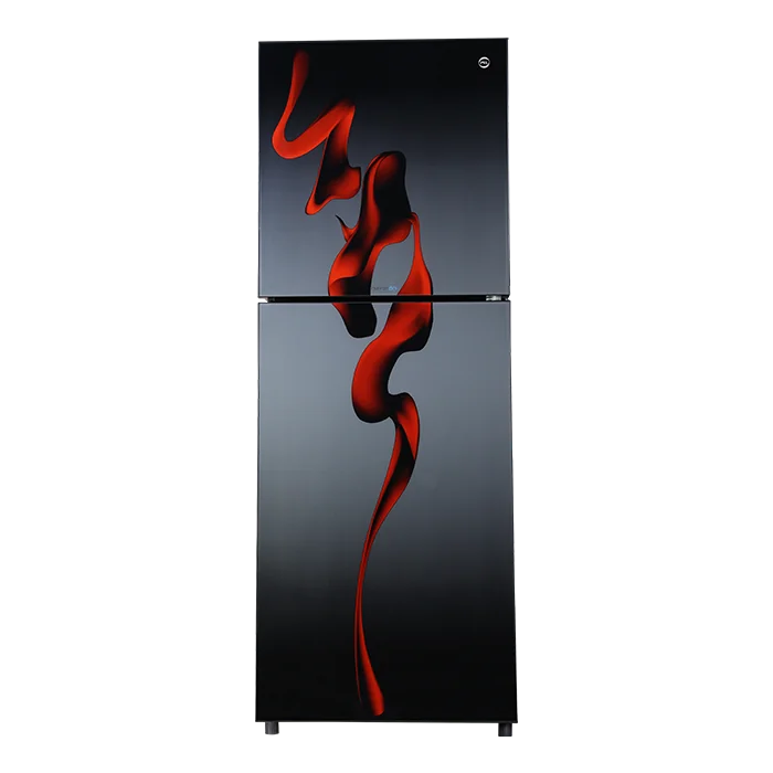 PEL PRINVOFGD-22270 InverterOn Flat Glass Door Refrigerator 408L – Hazel Red Blaze front view