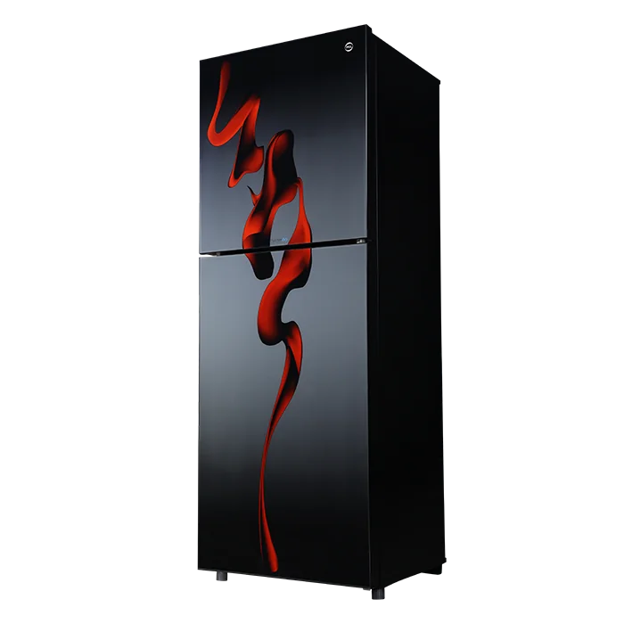 PEL PRINVOFGD-6370 InverterOn Flat Glass Door Refrigerator 310L – Hazel Red Blaze side view
