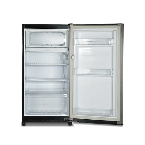 PEL PRLP-1100 Life Pro Refrigerator 110L – Brushed Metallic Grey interior view