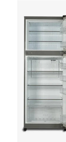 PEL PRLP-2550 Life Pro Refrigerator 260L – Brushed Metallic Grey – open view