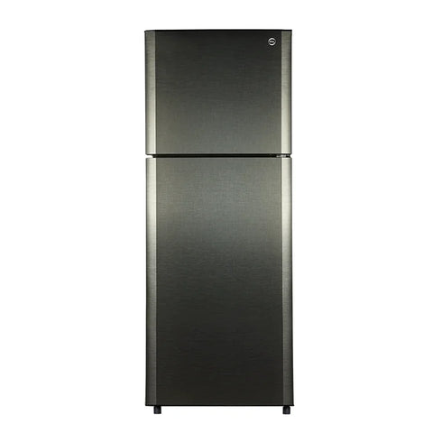 PEL PRLP-6360 Life Pro Refrigerator 310L – Brushed Metallic Grey front view
