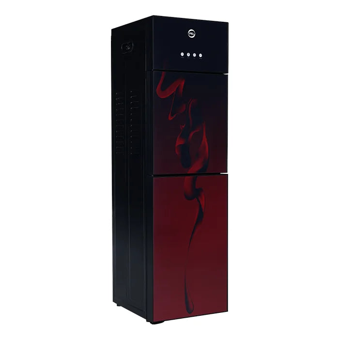 PEL PWD 425 3 Taps Straight Glass Door Water Dispenser – Maroon Blaze open view