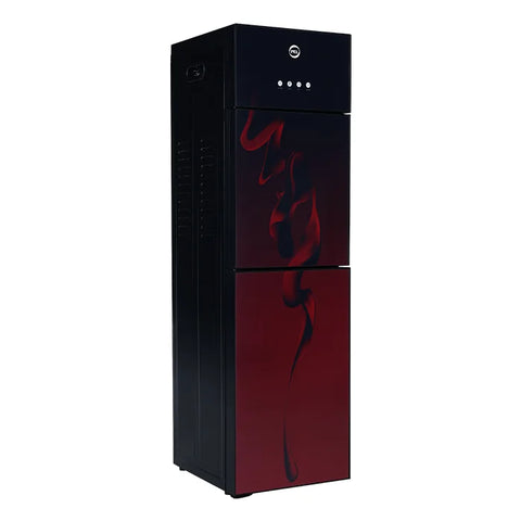 PEL PWD 425 3 Taps Straight Glass Door Water Dispenser – Maroon Blaze open view