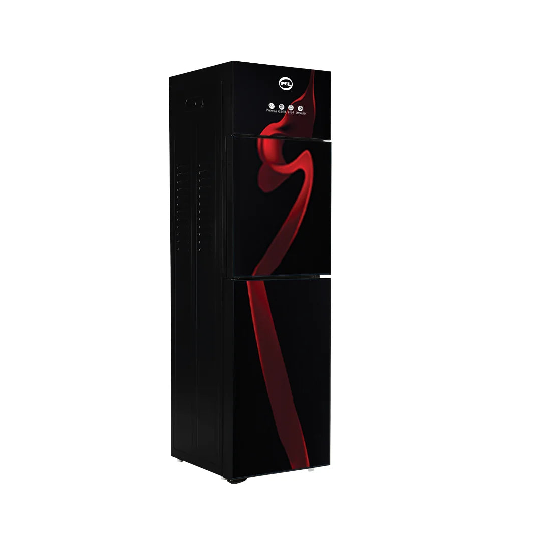 PEL PWD 425 3 Taps Straight Glass Door Water Dispenser – Red Blaze interior view