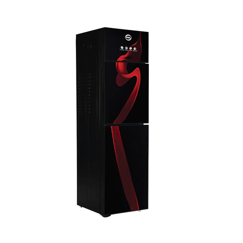 PEL PWD 425 3 Taps Straight Glass Door Water Dispenser – Red Blaze interior view