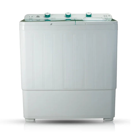 PEL PWM 1050 10KG Twin Tub Semi Automatic Washing Machine – Green front view