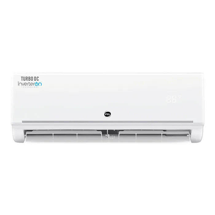 PEL Turbo Ultimate T3 PINV-12K 1 Ton Inverter Split AC Heat & Cool White front view