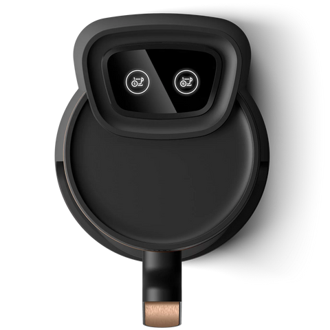 Top-down view of Philips 5000 Series Turkish Coffee Maker highlighting touch control panel and display